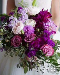 Ramo de novia estilo cascada